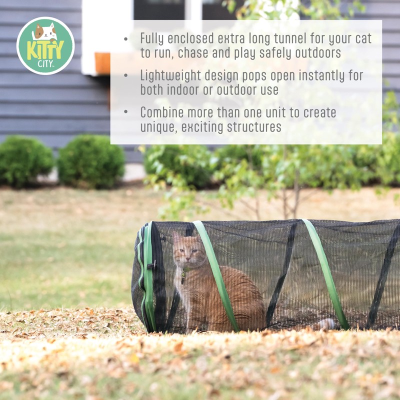 Kitty City Large Outdoor 20-Foot Play Tunnel Only