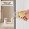 goldenwarm Gold Door Knobs Closet, Zinc Alloy Square Ball Brushed