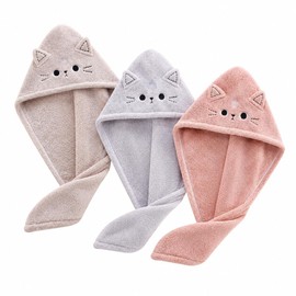 Hair Wrap Towels, 3 Pack Microfiber Hair Towel Wrap for Women & Kids, Rapid Dry Hair Turban, Super Absorbent Soft Twist Hair Drying Cap, Anti-Frizz Quick Dry Hair Towel for Curly Long Thick Hair