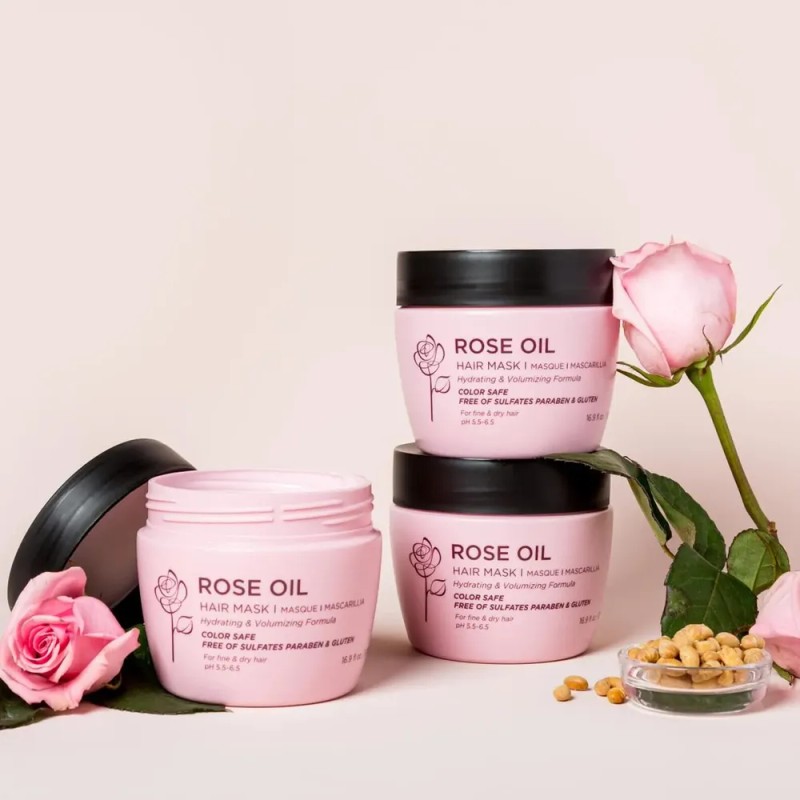 Mascarilla Capilar Luseta Rose Oil Hidratante E Hidratante 5