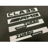 AMG Gloss Black CLA35 AMG TURBO 4MATIC replacement Badge Emblem