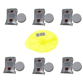 Find A Spare Tassimo 6 Descaling Tablets & 1 Service Cleaning DISC Disk Bosch DESCALER KIT