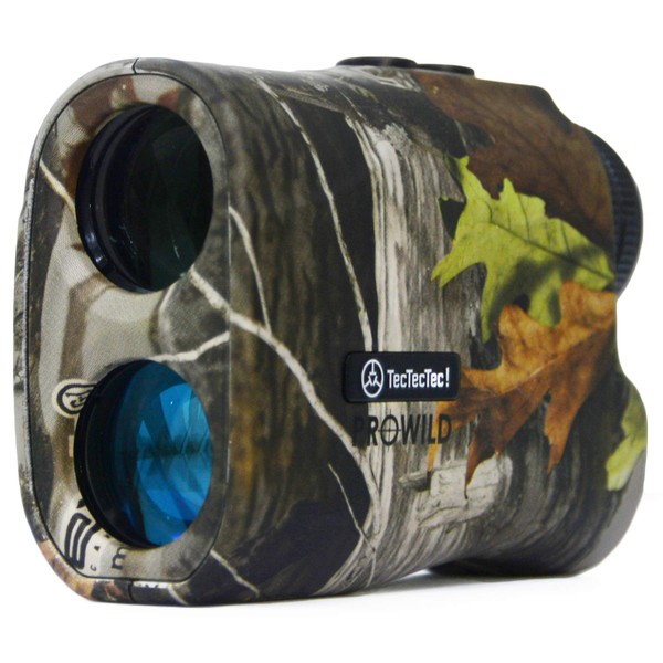 TecTecTec ProWild Hunting Rangefinder 6X Magnification, up to 540 Yards Laser Range Finder for Hunting with Range Scan, Speed Mode, CR2 Battery, and High-Precision Fast Measurements - Camo