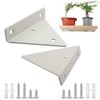 Pack of 2 Triangular Wall Brackets, Shelf Brackets, Triangle Shape,