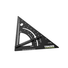TRACER 12" ProSquare Adjustable Measuring Tool (Professional Construction Square Tool with Lockable arm and Easy to Read Laser Markings)