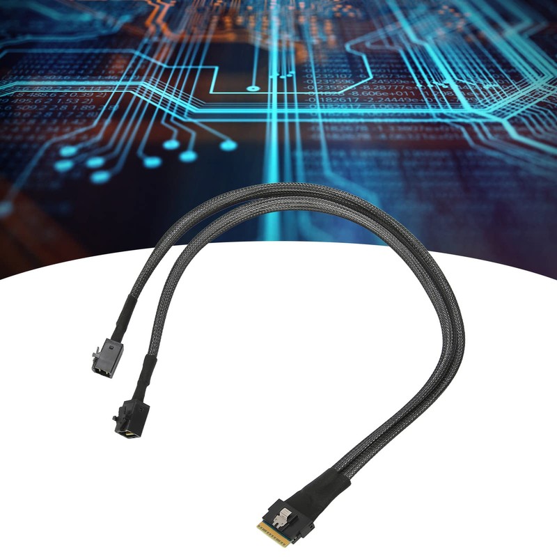 Mini SAS Cable, SFF-8654 8i to 2 * SFF-8643 Server,