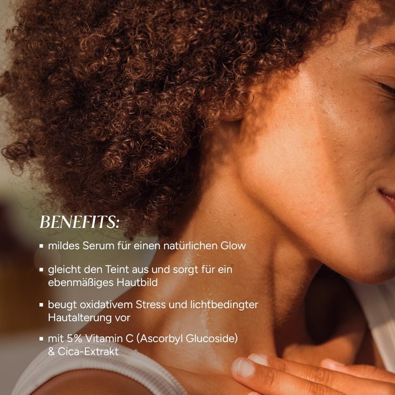JUNGLÜCK Vitamin C Serum Face Sensitive - Anti-Ageing Serum Against