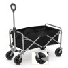efunmodern Heavy Duty Folding Wagon Cart 220lb Utility Wagon for