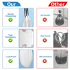 120 Count 1.6 Gallon Drawstring Trash Bags, White Unscented Small