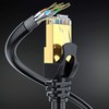 maximm Cat7 Cable de Ethernet, RJ45 Conectores Dorados, 600 MHz,