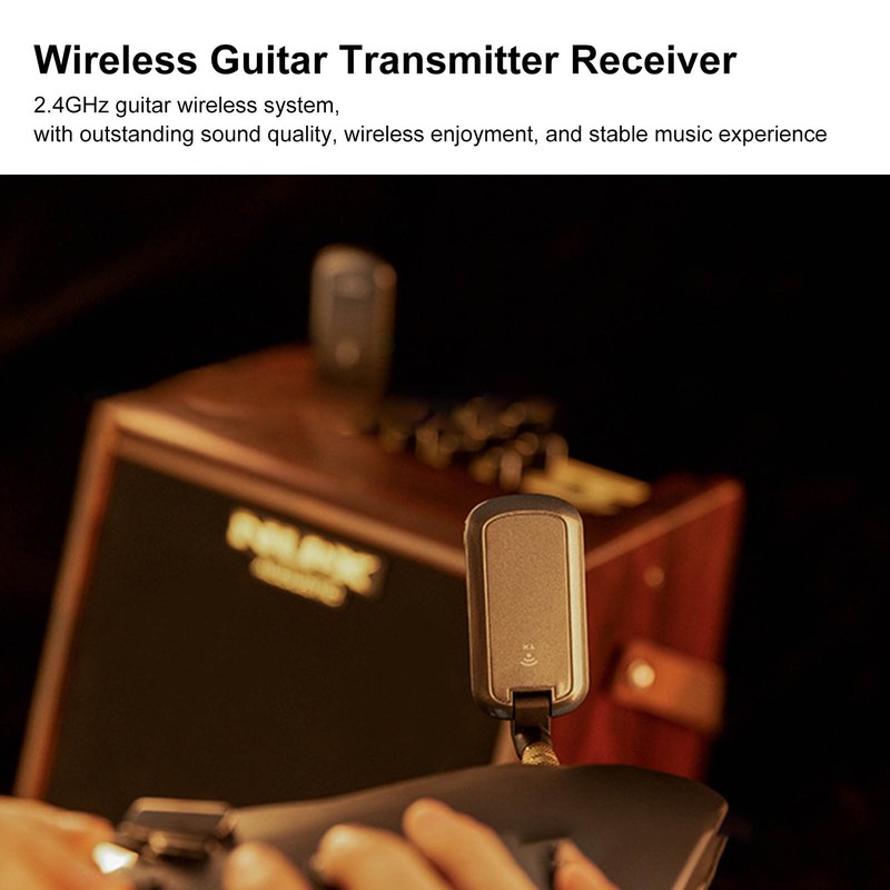 2.4GHz Guitar Wireless System Guitars Transmitter Receiver 4 Channels 18m