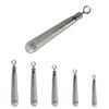 Reaction Tackle Tungsten Drop Shot (Silver, Skinny, 3/8)- Tie on