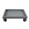 NAZKAEN 13 Inch Square Rolling Plant Caddy Saucer with Wheels,
