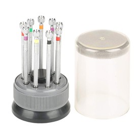 Professional Screwdriver Kit, New 9 Piece Precision Watch Slotted Screwdriver Set with Flat Blade and Watchmaker Tools
