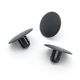 VVO Fasteners- Black Plastic Bonnet Insulation & Soundproofing Clips for Ford EcoSport, Escort, Fiesta, Focus, Fusion, Ka+ / Figo, Mondeo, Puma, Transit Connect, (Pack of 10)