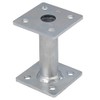 Heavy Duty Postfoot Silver Galvanised Post Base Support for Pergola