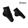 COLLBATH 2pairs Socks Men Women Compression Ankle Socks for Plantar
