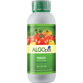 AlgoPlus for Tomato Plants - Perfectly Balanced Liquid Fertilizer for Stronger, Healthier, and Tastier Tomatoes - 1L Bottle