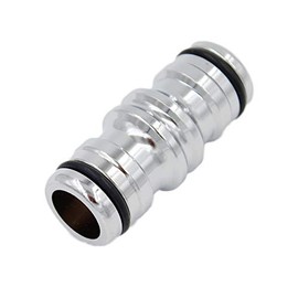 SpiceFlow | 2-Way Quick Connector | Chrome/Brass | 3/4 Inch Professional Gardena Compatible