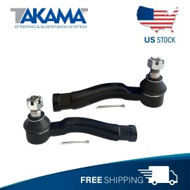 Takama 4Pcs Front Inner & Outer Tie Rod Ends Set For Lexus LX470 Toyota Land Cruiser 03