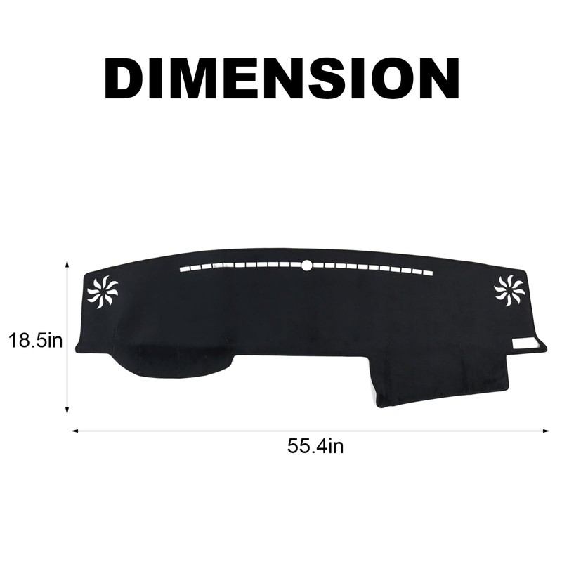 BILOPER Dash Cover for Toyota 4Runner 2010-2024 Accessories Flannel Dashboard