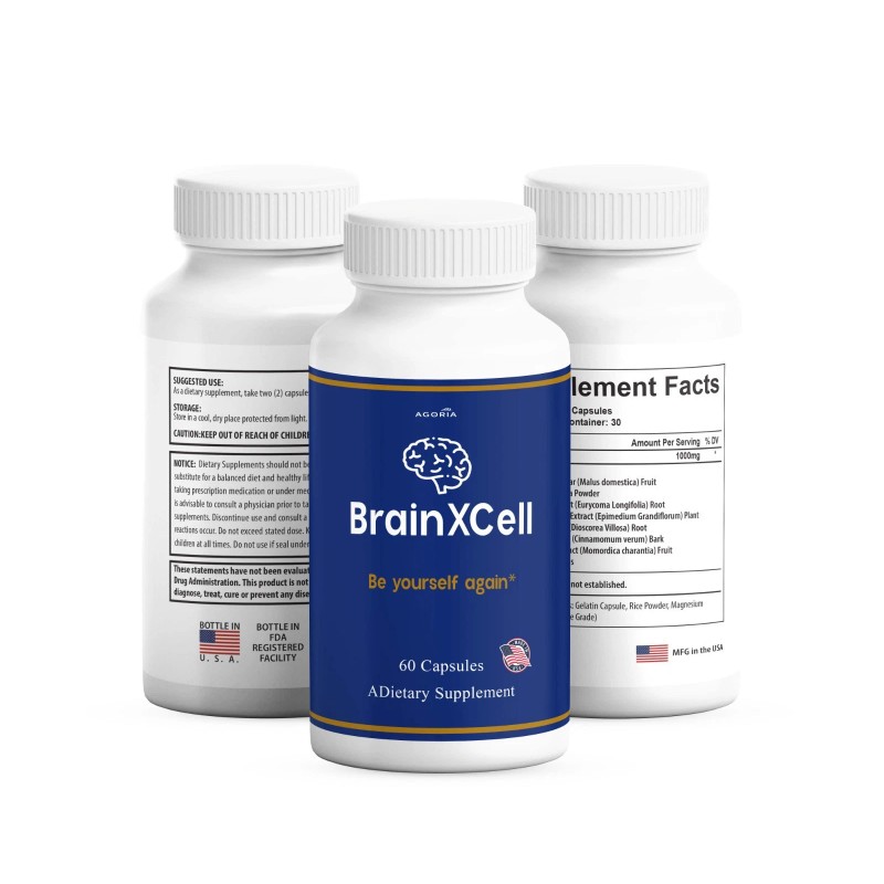( 1 Pack ) BrainXCell Premium Nootropic Supplement, Brain X