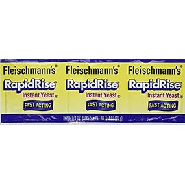 Fleischmann's Rapid Rise Instant Yeast Fast Acting 0.25 Ounce, 3 Count (Pack of 2) …