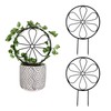 2 Pcs 14in Indoor Metal Garden Circle Plant Trellis for