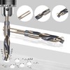 TOP-VIGOR 18mm Reduced Shank Twist Drill Bits with 10mm Shank,