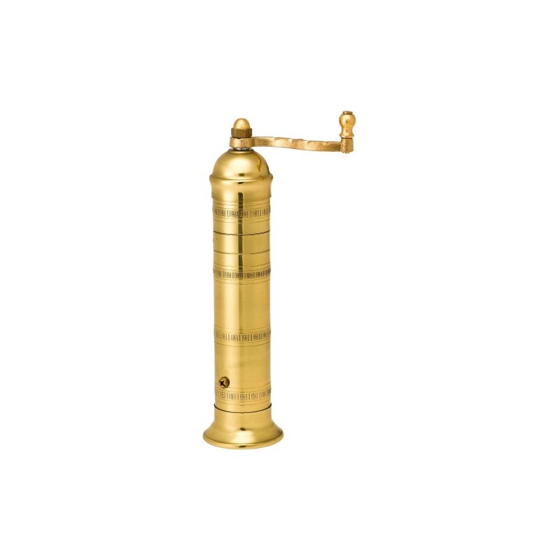Pepper Mill Imports Atlas Pepper Mill, Brass, 9"