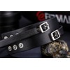 JewelryWe Wide Strap Leather Cuff Wrap Gothic Wristband Bracelet -