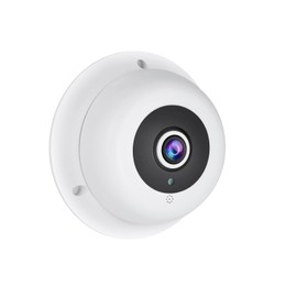 REVODATA HD 5MP Fisheye POE IP Camera with Microphone, Indoor Dome Security Camera Audio 1.7mm Lens 180° IR Night Vision P2P CCTV Video POE IP Camera, H.265 Motion detection (IF04-P-Audio-HS)