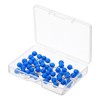 PATIKIL Push Pins 6x17mm, 50pcs Polypropylene Round Head Metal Point