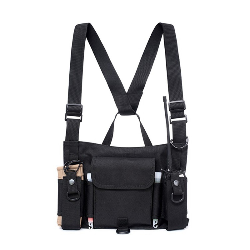 Multifunction Tool Combination Vest Backpack Reflective Strip Two Way Radio