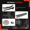 A-Premium 5-PC Engine Timing Chain Kit with Tensioner & Guide