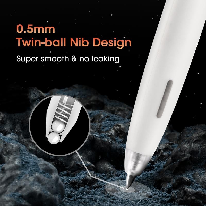 WRITECH Gel Pens Fine Point 0.5mm No Smear & Smudge