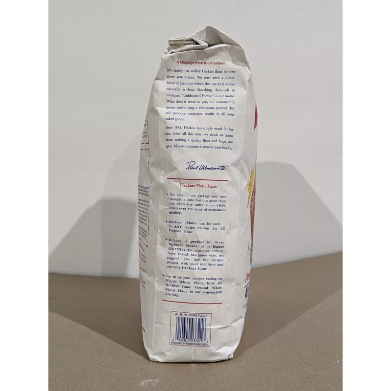 Heckers Unbleached All Purpose Flour 25lb