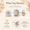 8 Claw CZ Crystal Stud Earrings for Women – Elegant