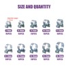 Swpeet 120Pcs 10 Sizes Zinc Plated Mini Fuel Injection Line
