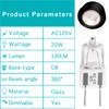 EKSAVE G8 Halogen Light Bulbs 20W 120V G8 Base 2Pin