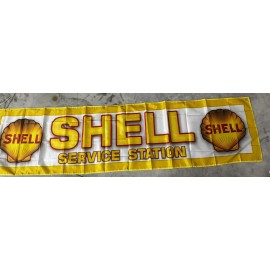 SHELL GAS SERVICE STATION BANNER 2x8FT