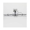 BOZONLI Pack of 2 Crystal Furniture Knobs, Cupboard Knobs, Drawer