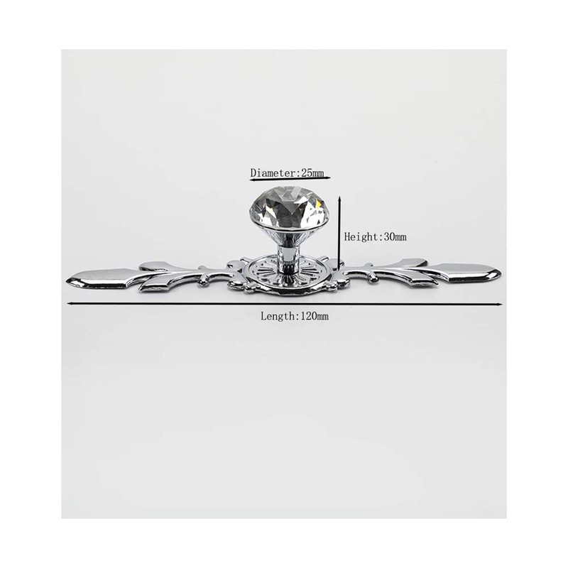 BOZONLI Pack of 2 Crystal Furniture Knobs, Cupboard Knobs, Drawer