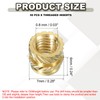 PATIKIL M5 Threaded Inserts M5x6x7mm, 50 Pcs Brass Heat Set