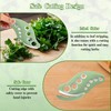 Herb Stripper 9 Holes with Herb Cutter, Stainless Steel Kitchen
