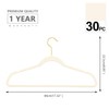 MIZGI Premium Velvet Hangers Pack 30 Pcs Heavyduty - Non