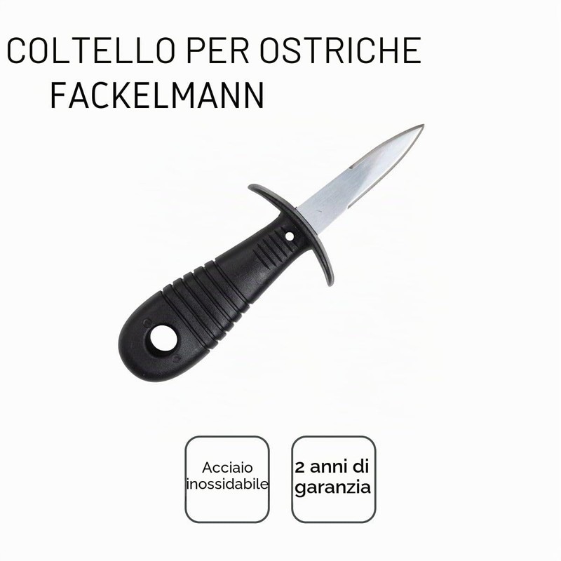 FACKELMANN Coltello per ostriche in acciaio inox e manico in