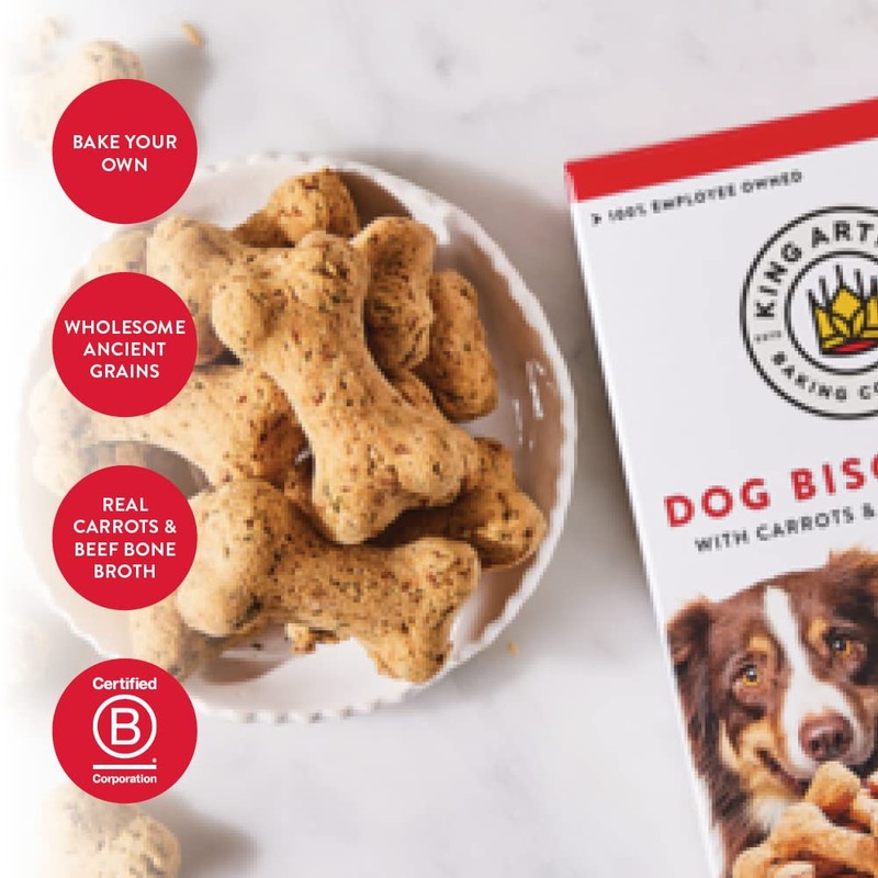 King Arthur Dog Biscuit Mix, Beef Bone Broth & Carrot,