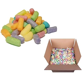 2.5 Cubic Feet MIXED COLOUR Biodegradable Loose Fill Protective PACKING PEANUTS Reusable Void Filler Postal Mailing Packing Filling