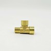 3 Way 1/4 Brass NPT Tee Pipe Fittings 1/4" Female